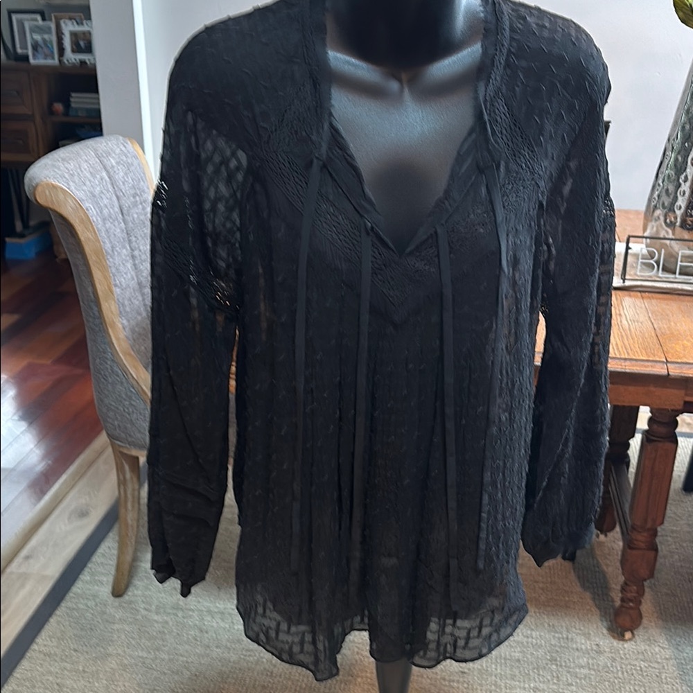 Rebecca Taylor Elegant Black Women's Top